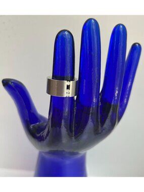 B. Tiff Modern Architectural Ring W/Floating Stones